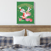 Tom, Jerry en Nibbles Holiday Surprise Canvas Afdruk (Insitu (Slaapkamer))