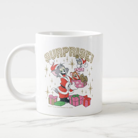 Tom, Jerry en Nibbles Holiday Surprise Grote Koffiekop (Links)
