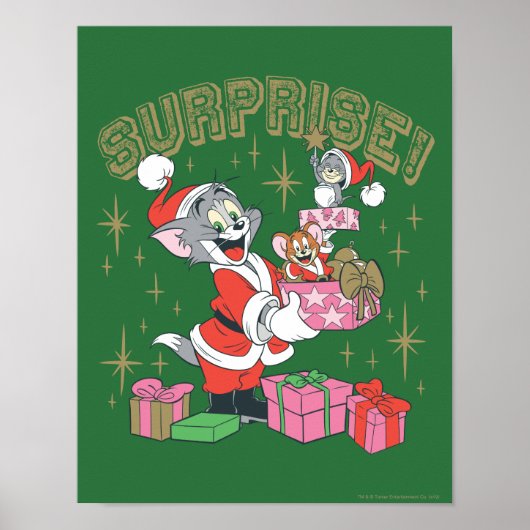 Tom, Jerry en Nibbles Holiday Surprise Poster (Voorkant)