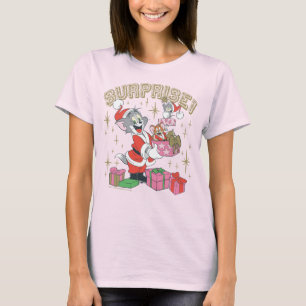 Tom, Jerry en Nibbles Holiday Surprise T-shirt