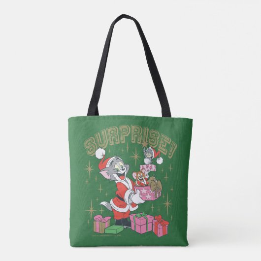 Tom, Jerry en Nibbles Holiday Surprise Tote Bag (Achterkant)