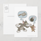 Tom & Jerry Evil Thoughts Briefkaart (Voorkant / Achterkant)