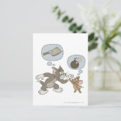 Tom & Jerry Evil Thoughts Briefkaart (Staand voorkant)