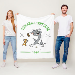 Tom & Jerry Golfing Club 1940 Fleece Deken