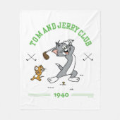 Tom & Jerry Golfing Club 1940 Fleece Deken (Voorkant)