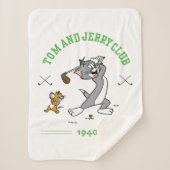 Tom & Jerry Golfing Club 1940 Sherpa Deken (Voorkant)
