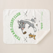 Tom & Jerry Golfing Club 1940 Sherpa Deken (Voorkant (horizontaal))