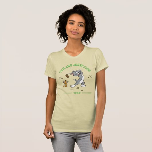 Tom & Jerry Golfing Club 1940 T-shirt (Voorkant volledig)