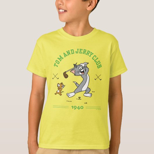Tom & Jerry Golfing Club 1940 T-shirt (Voorkant)