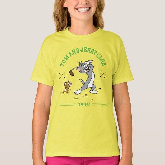 Tom & Jerry Golfing Club 1940 T-shirt (Voorkant)