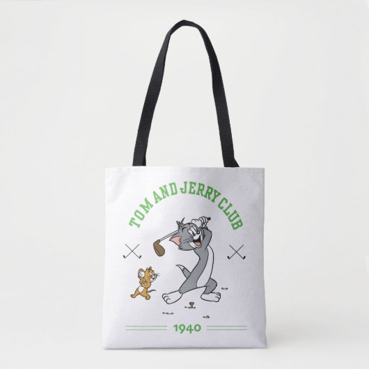 Tom & Jerry Golfing Club 1940 Tote Bag (Voorkant)