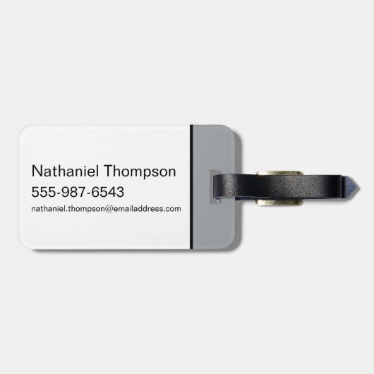 Tom & Jerry Golfing "No Way" Bagagelabel (Achterkant horizontaal)