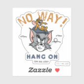 Tom & Jerry Golfing "No Way" Sticker (Vel)