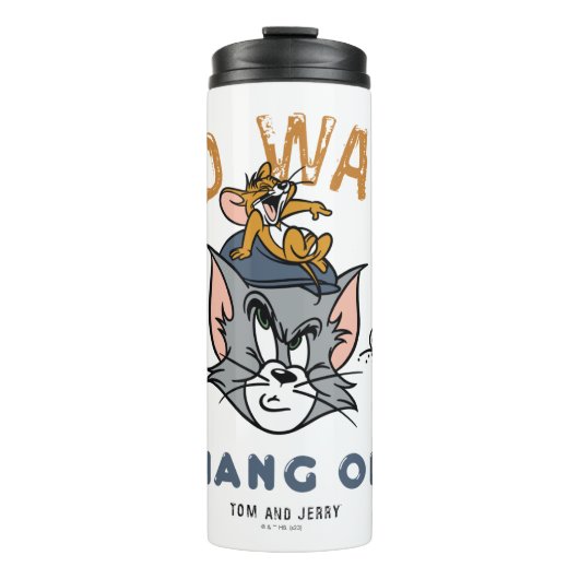 Tom & Jerry Golfing "No Way" Thermosbeker (Voorkant)