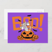 Tom & Jerry | Happy Halloween Boo Briefkaart (Voorkant / Achterkant)
