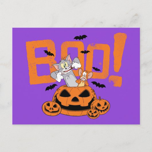 Tom & Jerry | Happy Halloween Boo Briefkaart (Voorkant)
