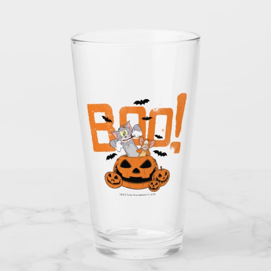 Tom & Jerry | Happy Halloween Boo Glas (Voorkant)
