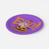 Tom & Jerry | Happy Halloween Boo Papieren Bordje (Gekanteld)
