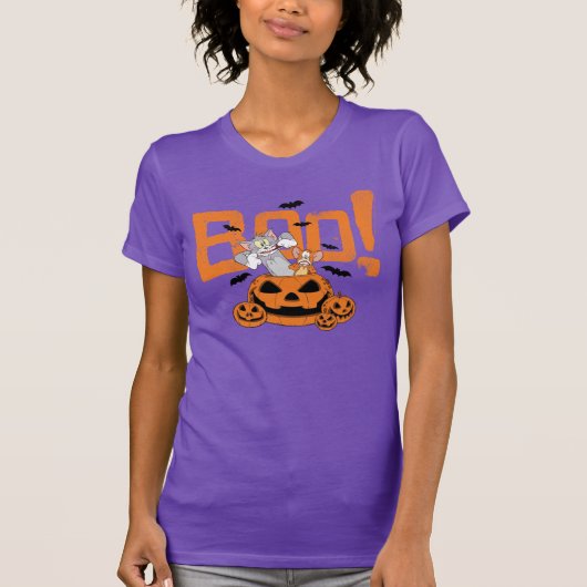 Tom & Jerry | Happy Halloween Boo T-shirt (Voorkant)