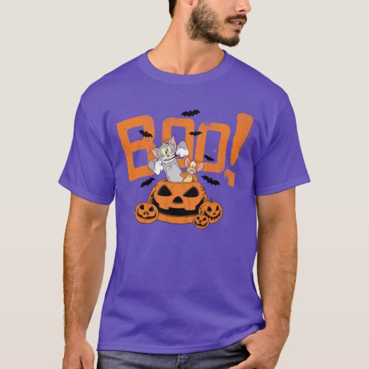 Tom & Jerry | Happy Halloween Boo T-shirt (Voorkant)