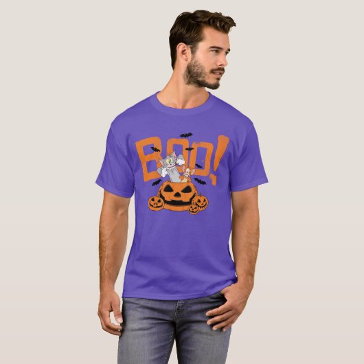 Tom & Jerry | Happy Halloween Boo T-shirt (Voorkant volledig)
