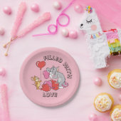 Tom & Jerry Inflate Valentijn Heart Balloons Papieren Bordje (Feest)