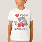 Tom & Jerry Inflate Valentijn Heart Balloons T-shirt (Voorkant)