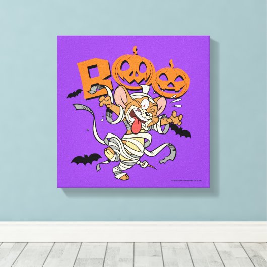 Tom & Jerry | Jerry is zo eng Canvas Afdruk (Insitu (Houten vloer))