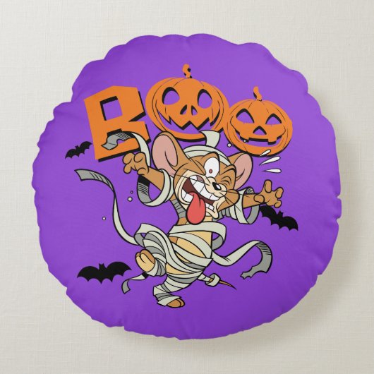 Tom & Jerry | Jerry is zo eng Rond Kussen (Voorkant)