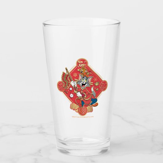 Tom & Jerry Lighting Firecrackers Glas (Voorkant)