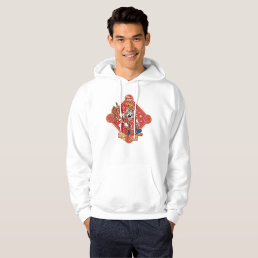 Tom & Jerry Lighting Firecrackers Hoodie (Voorkant volledig)