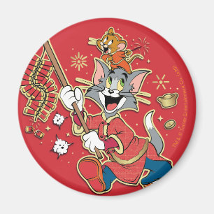 Tom & Jerry Lighting Firecrackers Magneet