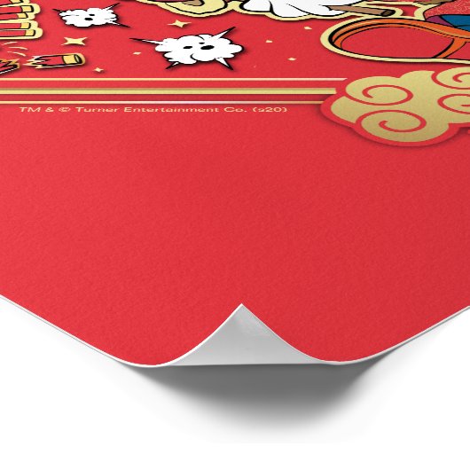 Tom & Jerry Lighting Firecrackers Poster (Hoek)