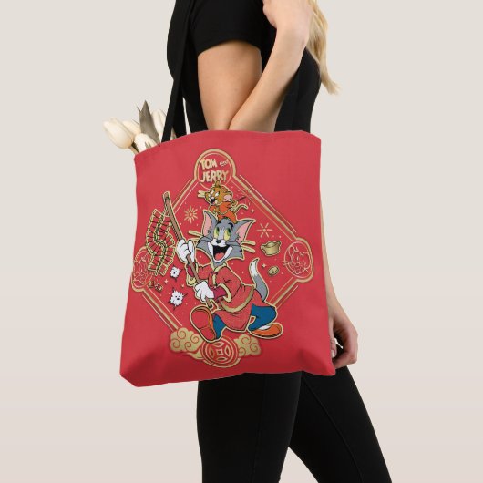 Tom & Jerry Lighting Firecrackers Tote Bag (Dichtbij)