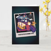 Tom & Jerry Luggage Crash Photograph Kaart (Gele Bloem)