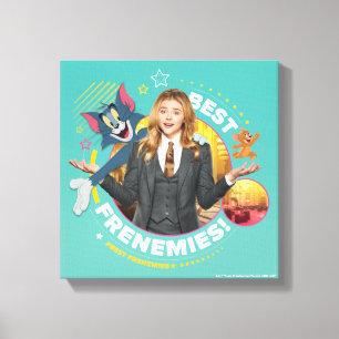 Tom & Jerry met Kayla - Beste vrienden Canvas Afdruk