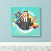 Tom & Jerry met Kayla - Beste vrienden Canvas Afdruk (Insitu (Houten vloer))