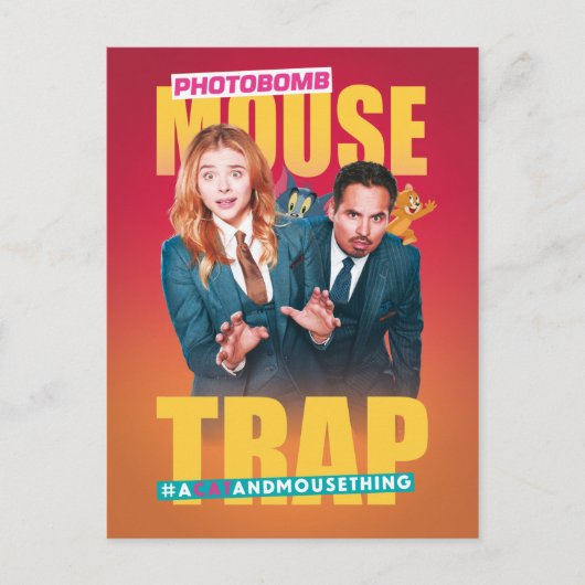 Tom & Jerry met Kayla en Terrance - Muisvanger Briefkaart (Voorkant)