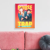 Tom & Jerry met Kayla en Terrance - Muisvanger Canvas Afdruk (Insitu (Woonkamer))