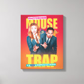 Tom & Jerry met Kayla en Terrance - Muisvanger Canvas Afdruk (Voorkant)