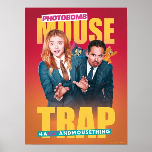 Tom & Jerry met Kayla en Terrance - Muisvanger Poster (Voorkant)