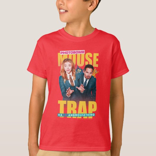 Tom & Jerry met Kayla en Terrance - Muisvanger T-shirt (Voorkant)