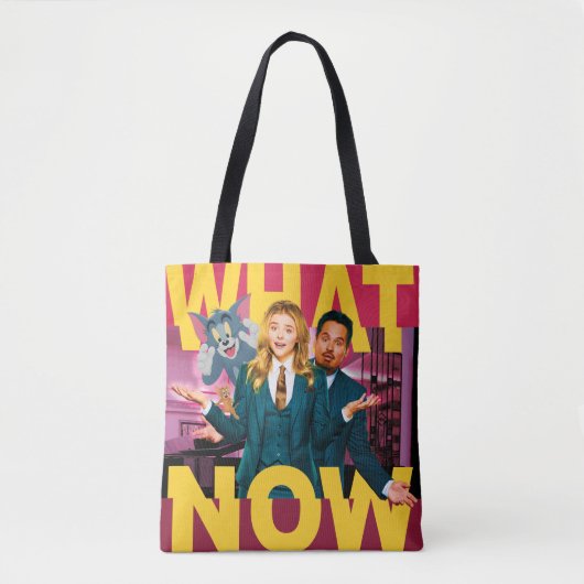 Tom & Jerry met Kayla en Terrance - Wat nu? Tote Bag (Voorkant)