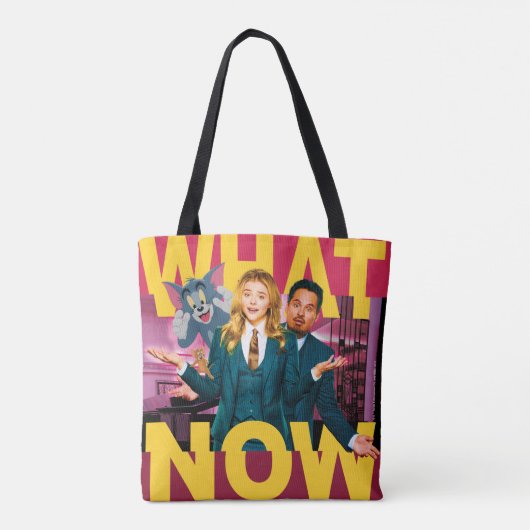 Tom & Jerry met Kayla en Terrance - Wat nu? Tote Bag (Achterkant)