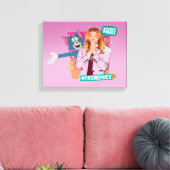 Tom & Jerry met Kayla - Frenemies Canvas Afdruk (Insitu (Woonkamer))