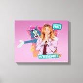 Tom & Jerry met Kayla - Frenemies Canvas Afdruk (Voorkant)