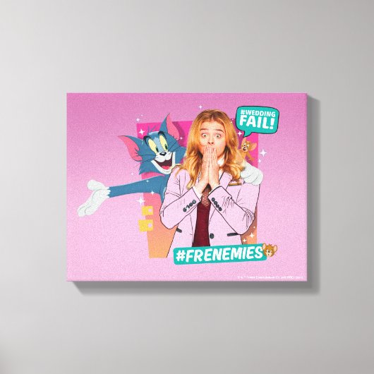 Tom & Jerry met Kayla - Frenemies Canvas Afdruk (Voorkant)