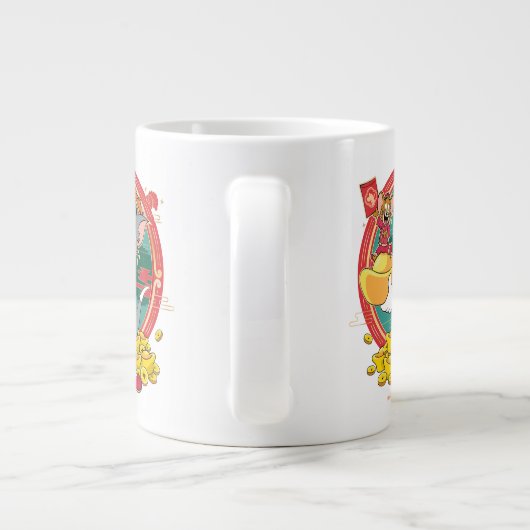 Tom & Jerry New Years Red Envelope Grote Koffiekop (Achterkant)