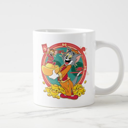 Tom & Jerry New Years Red Envelope Grote Koffiekop (Rechts)