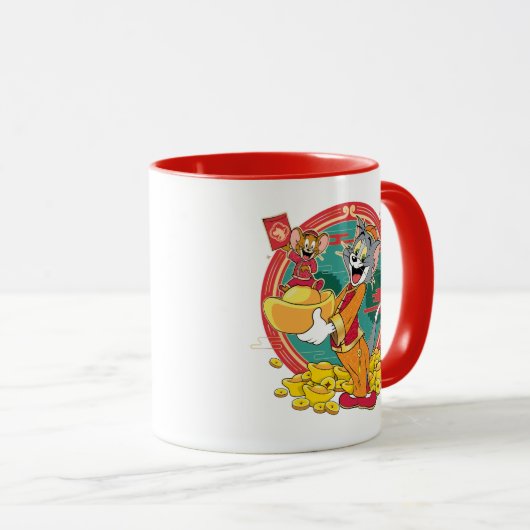 Tom & Jerry New Years Red Envelope Mok (Voorkant rechts)